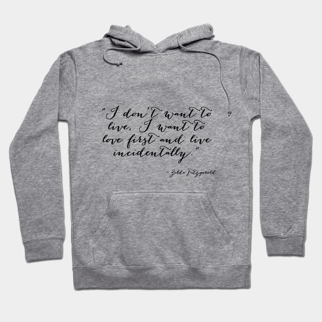 I want to love Hoodie by peggieprints